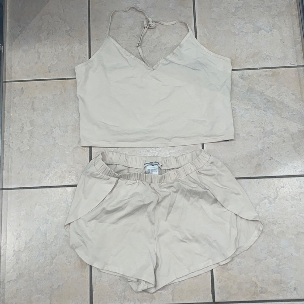 Abercrombie sleep set shorts and top NWT